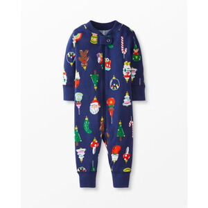 Hanna Andersson Heirloom Ornaments Baby Zip Sleeper Organic Cotton 3-6 Months